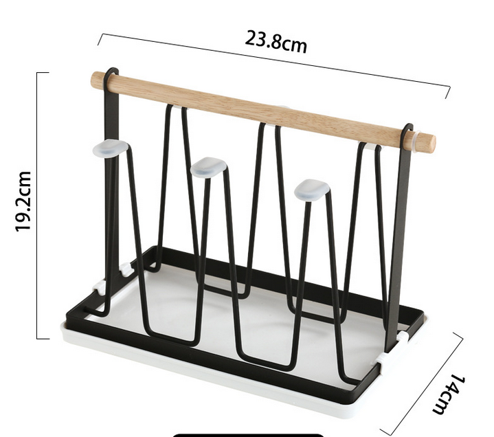 Coffee cup holder 6 cups black