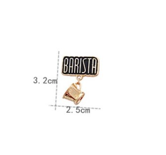 Coffee brooch barista dripper