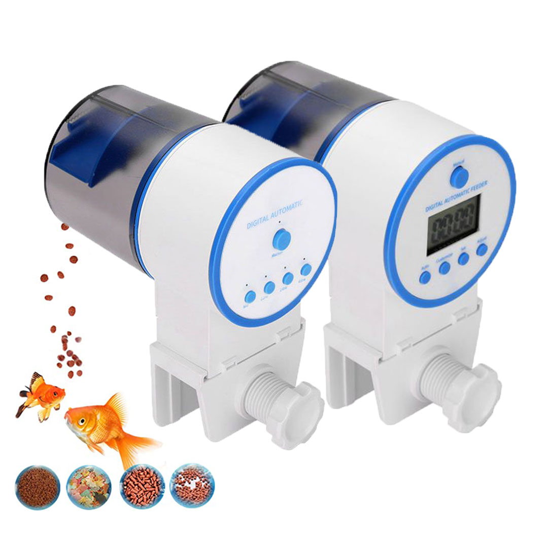 جهاز موقت اطعام الاسماك التلقائي 1-4 مرات يوميا 