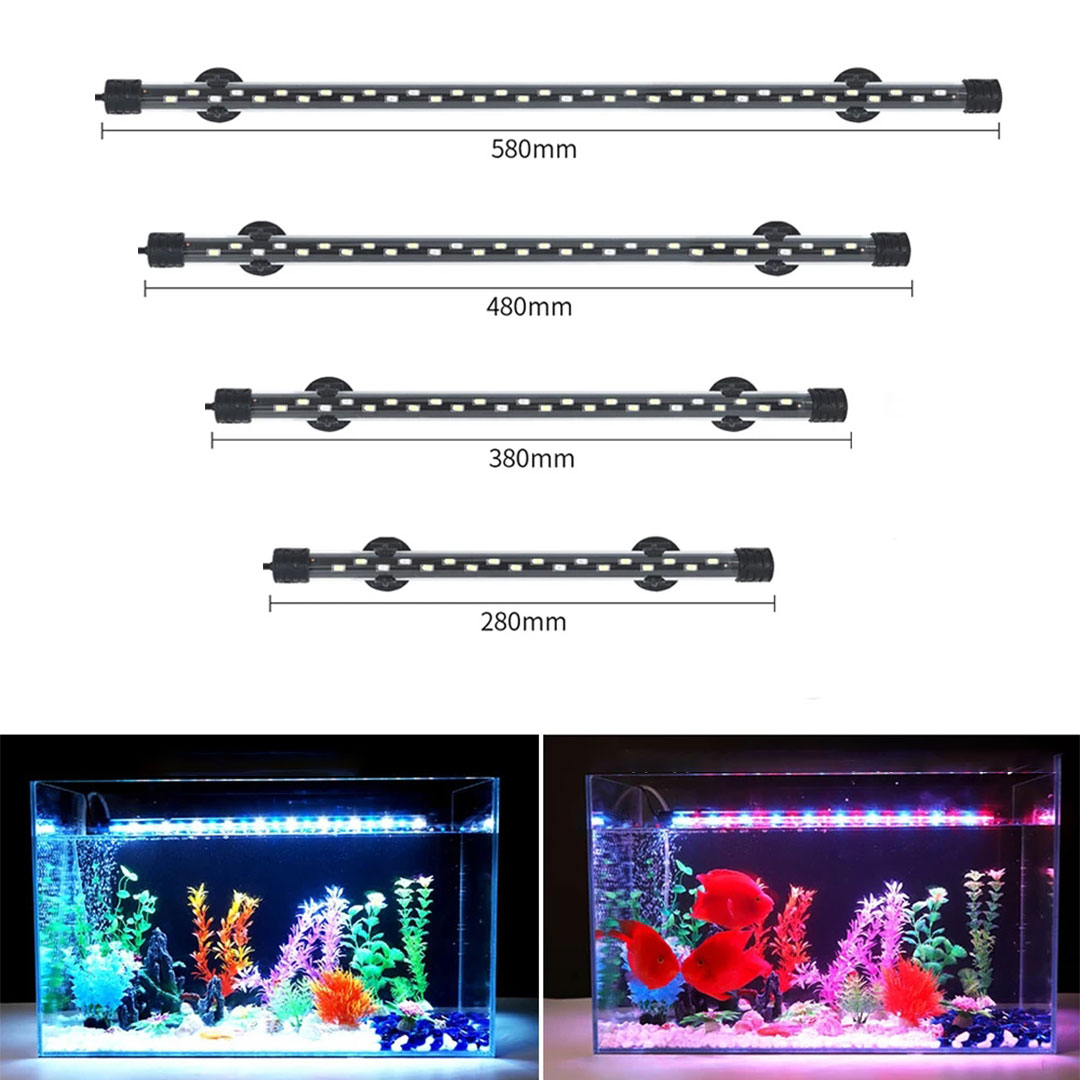 ضوء ال اي دي ضد الماء لاحواض اسماك الزينة متعدد الالوان والمقاسات