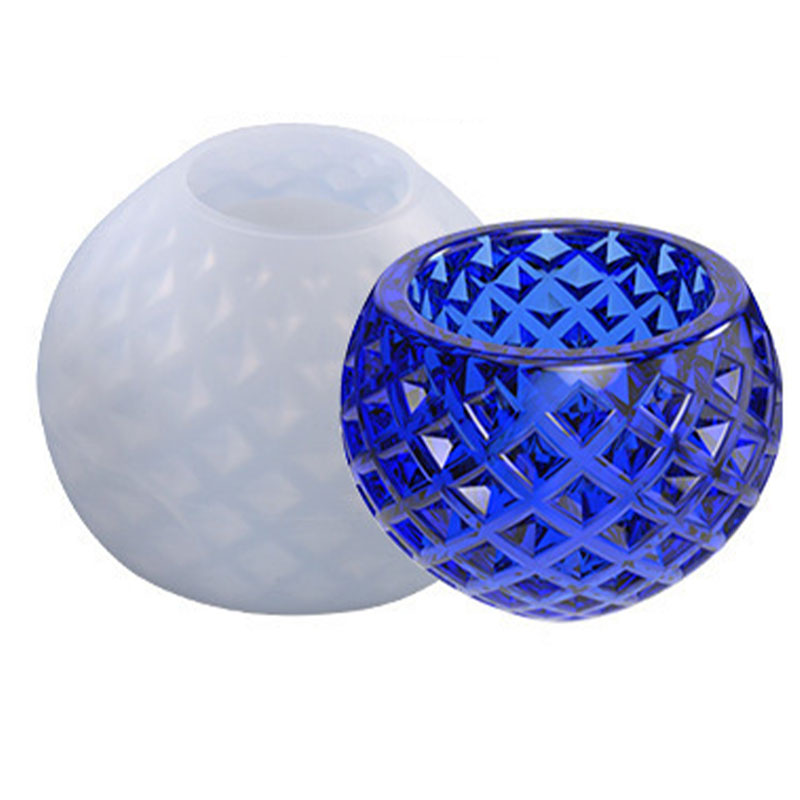 قالب وعاء قاعدة شمع من السيليكون للريزن