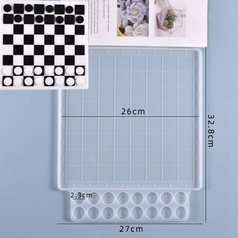 قالب سليكون لصنع طاولة شطرنج من الريزن F-590-AR010202