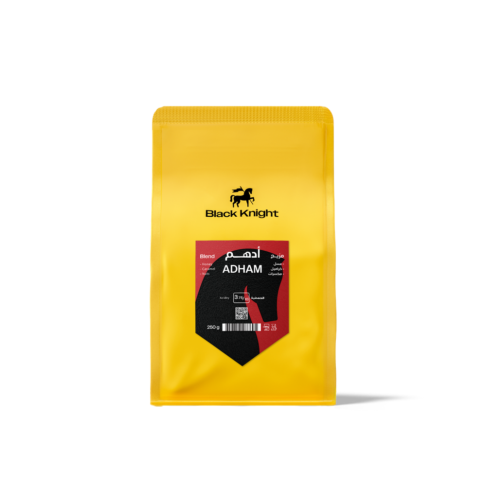 COFFEE BEAN BLACK KNIGHT ADHAM MIX FOR ESPRESSO AND FILTER 250G