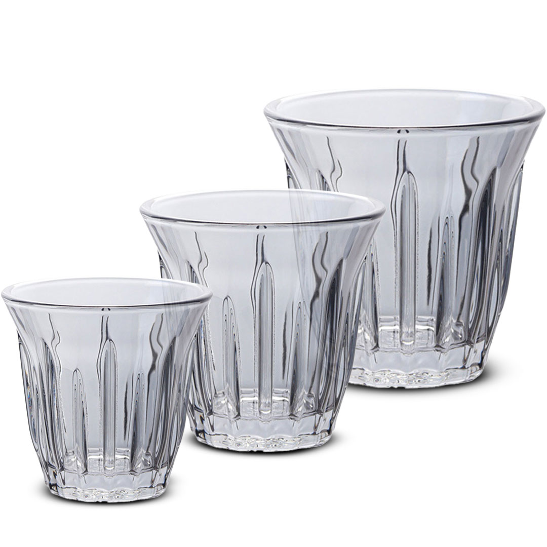 كوب اسبريسو زجاجي اسود  متعدد المقاسات