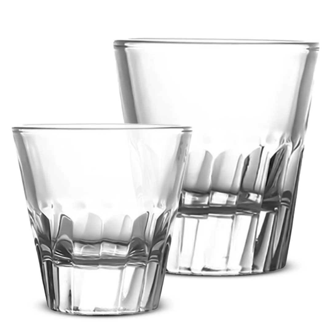كوب كورتادو زجاجي متعدد المقاسات