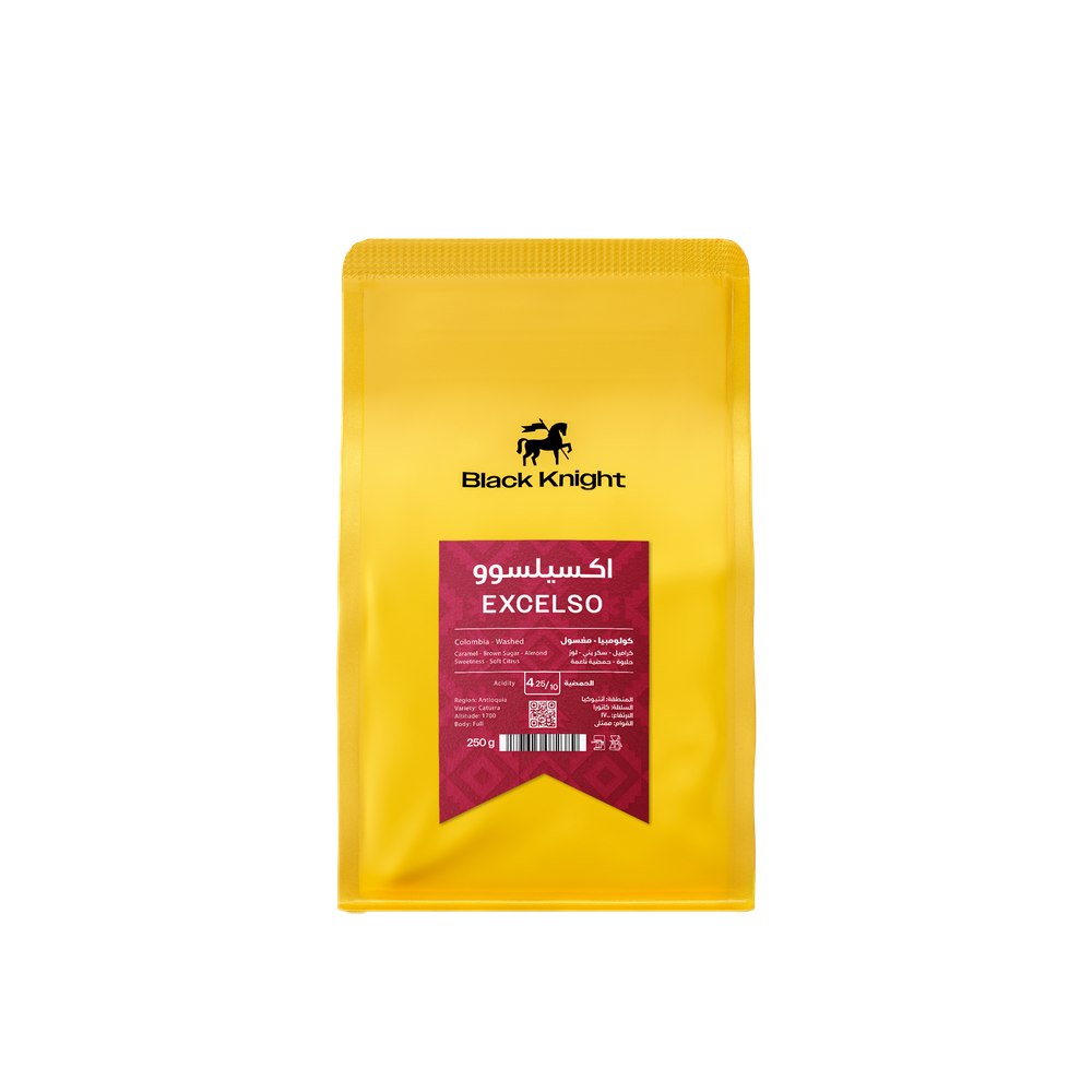 COFFEE BEAN BLACK KNIGHT EXCELSO COLOMPIA 250G