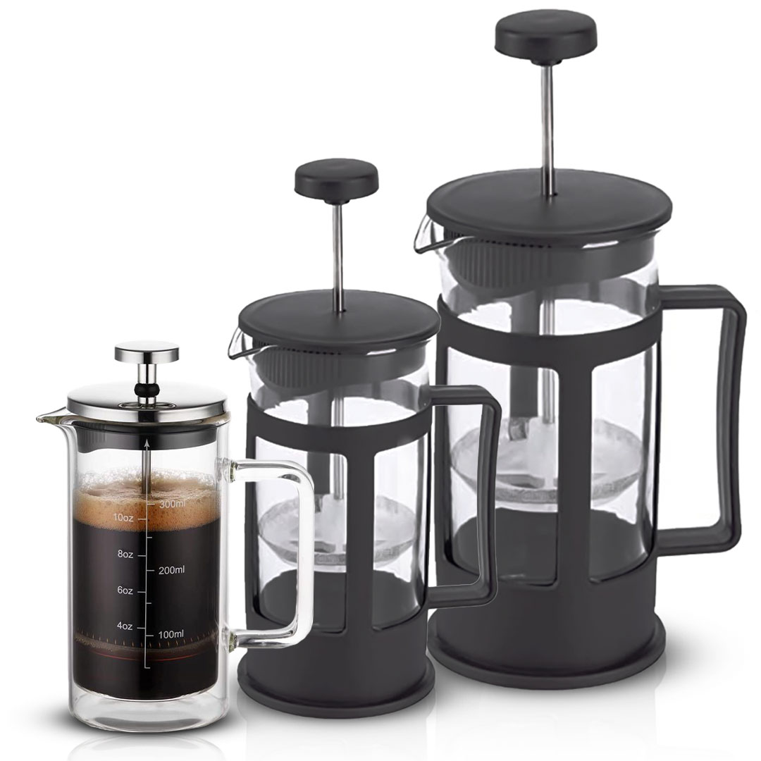 COFFEE GLASS FRENCH PRESS MAKER multi-size