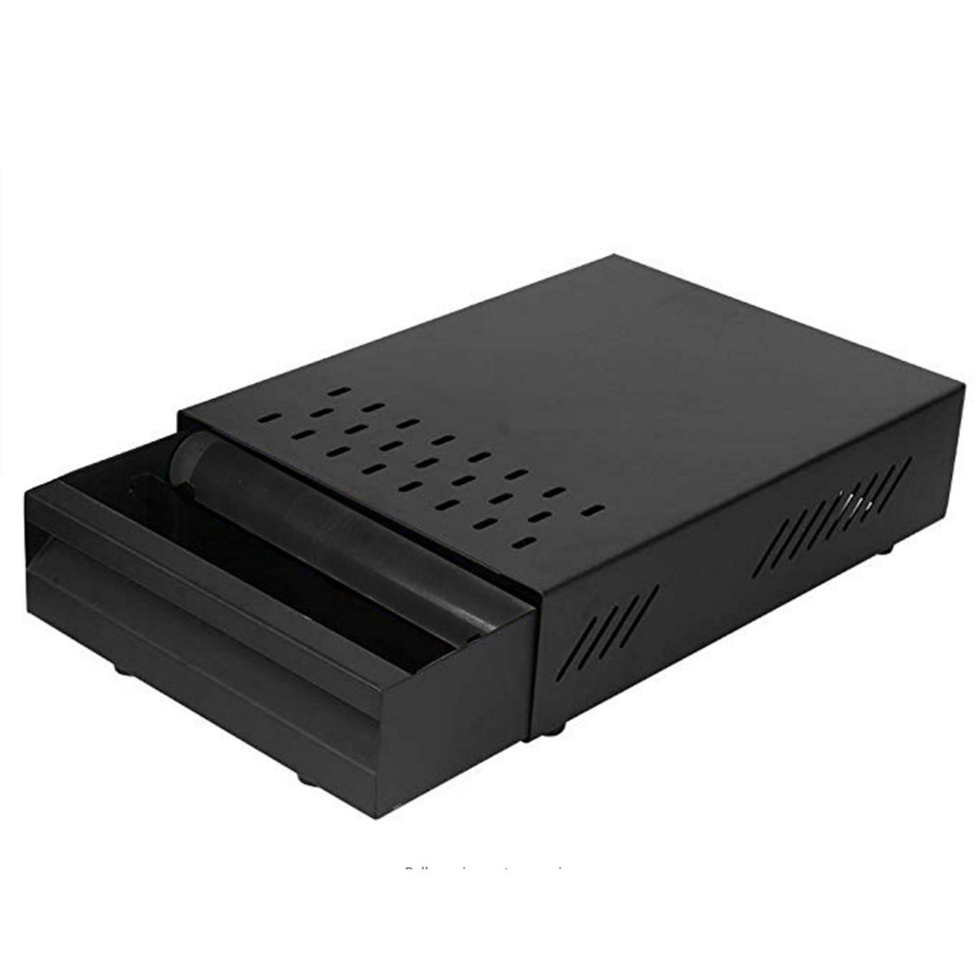 Coffee knock-box drawer black