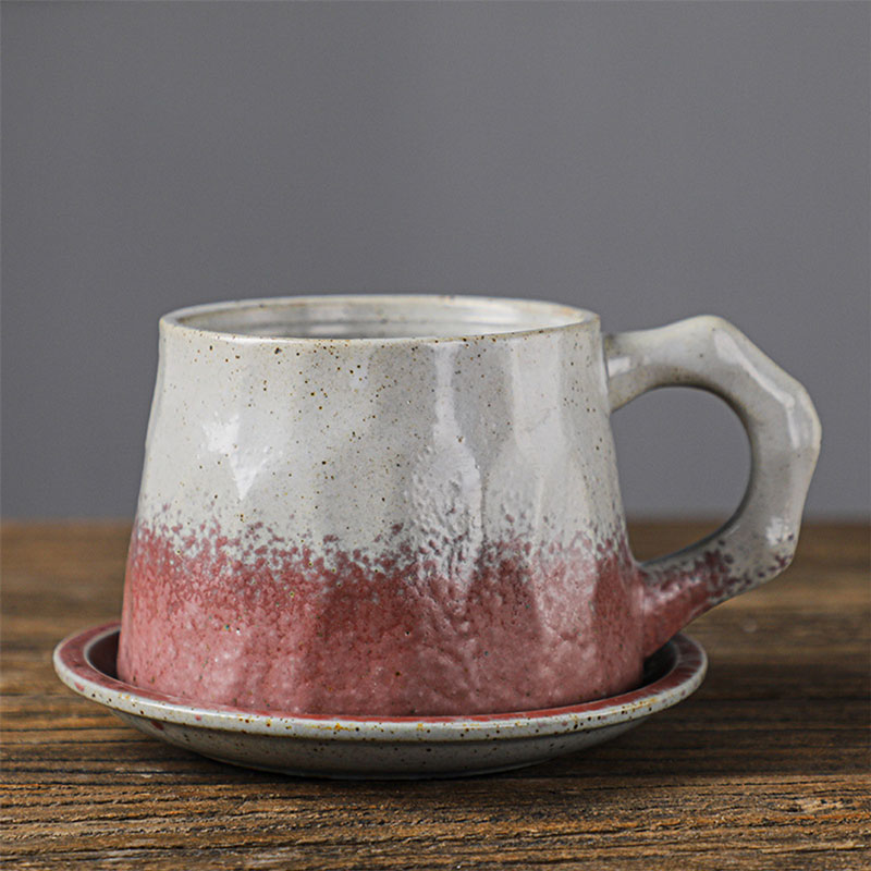 Coffee ceramic cup with plate G-585-KR012622