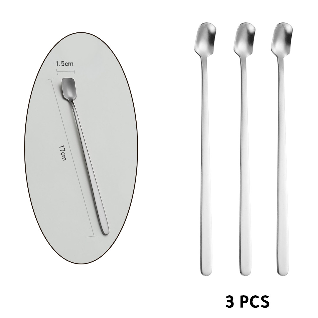 Coffee stainless steel spoon 17cm H-007