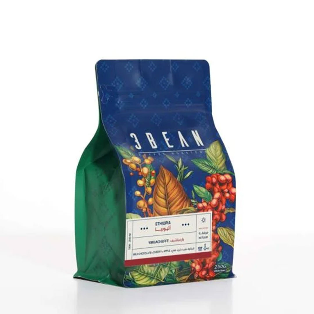 قهوة اثيوبيا يرغاتشيف محمصة bean3 250 جرام-KR012080