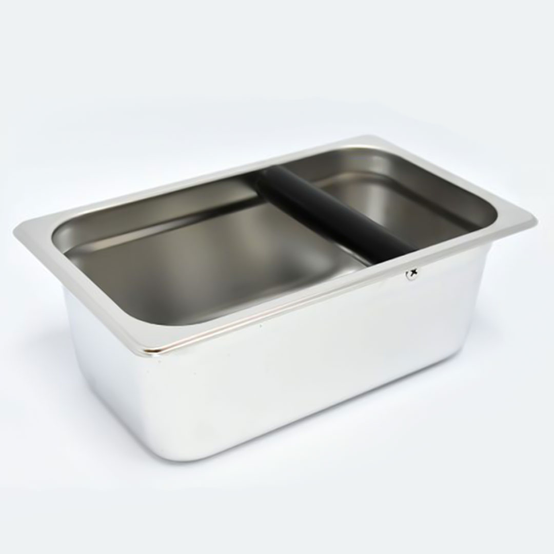 COFFEE STAINLESS STEEL KNOCKBOX H-251 WIDE