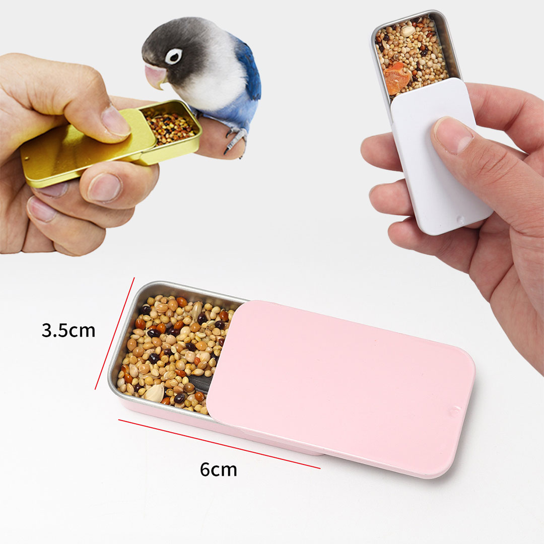 Birds food metal storage box H-1556