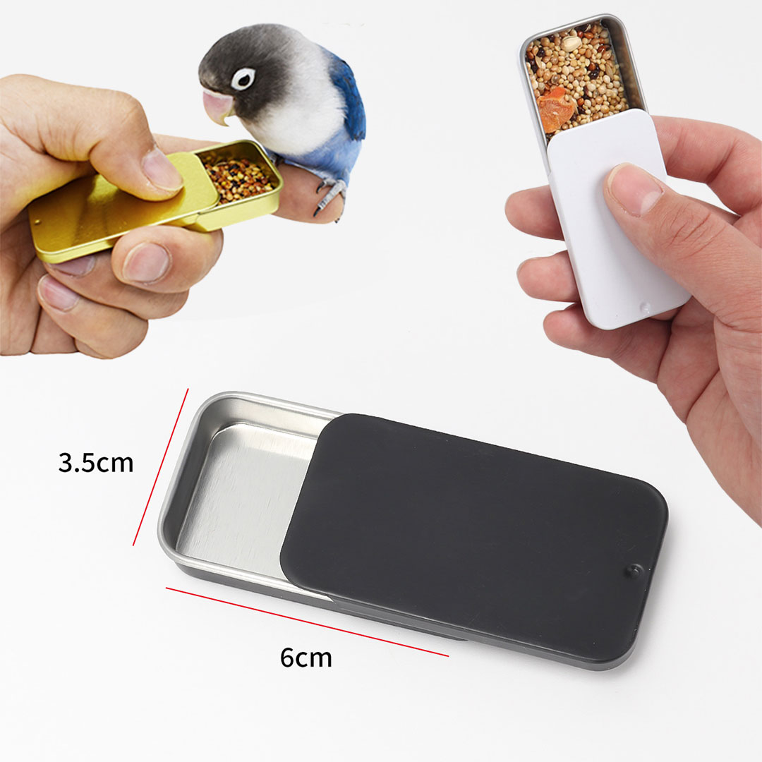 Birds food metal storage box H-1558