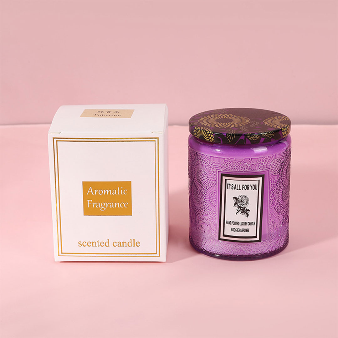 شموع معطرة في وعاء زجاجي H-1600