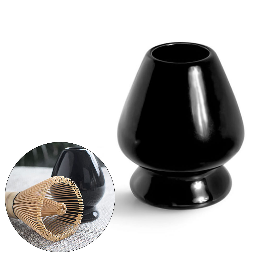 Coffee matcha whisk stand black H-1813