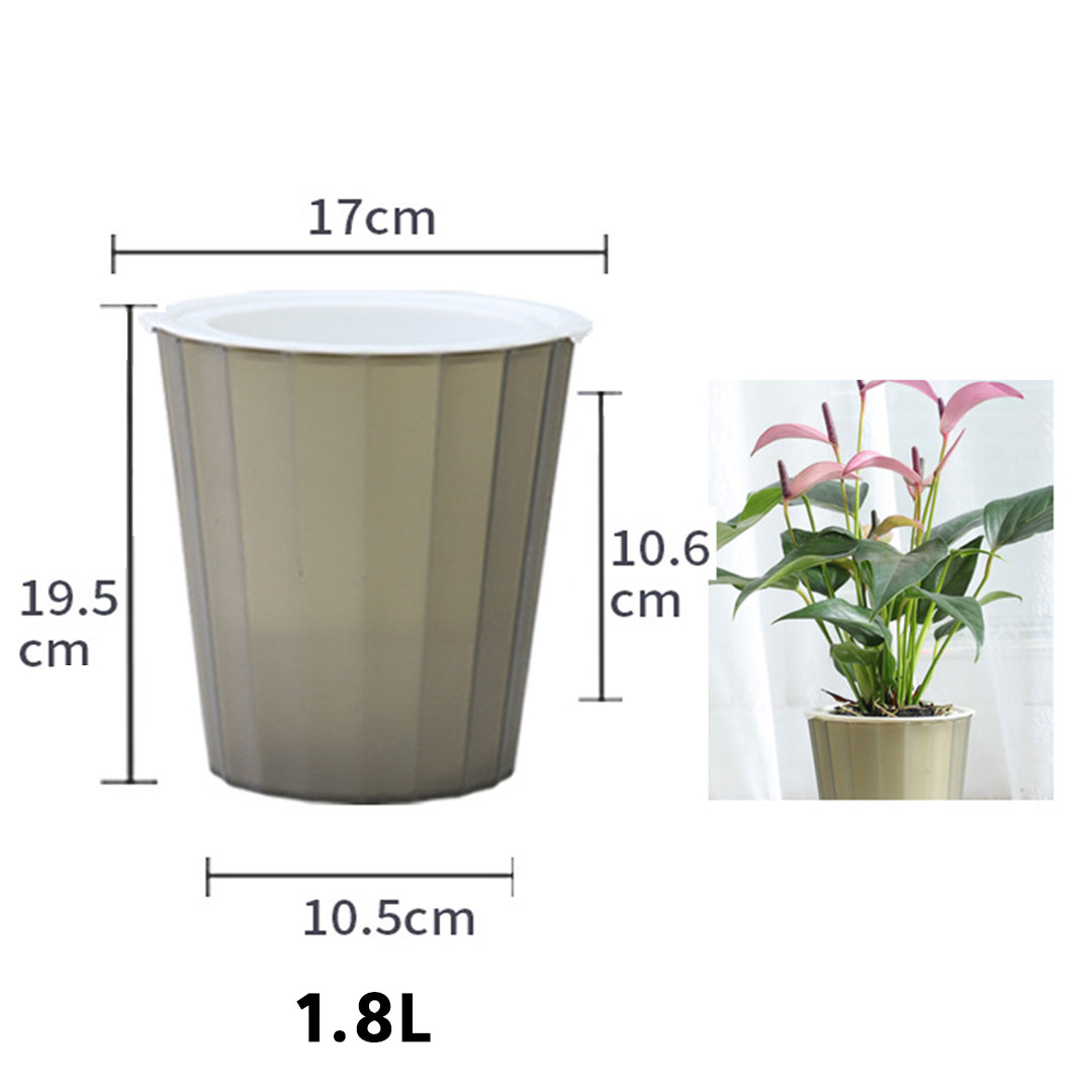 حوض زرع بنظام ري مائي ذاتي حجم 1.8L