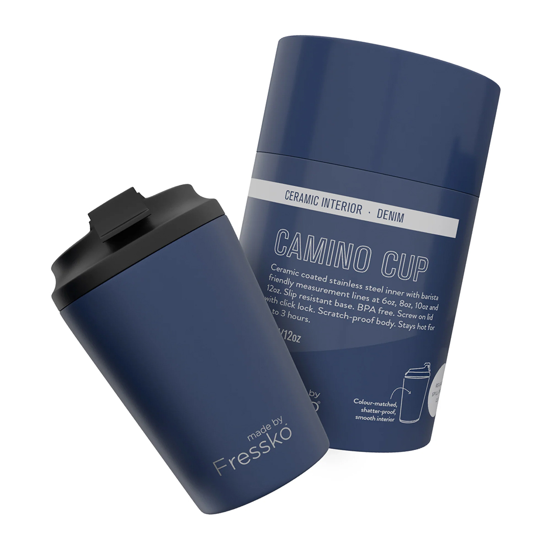 FRESSKO 12oz CEREAMIC INTERIOR CUP CAMINO DENIM