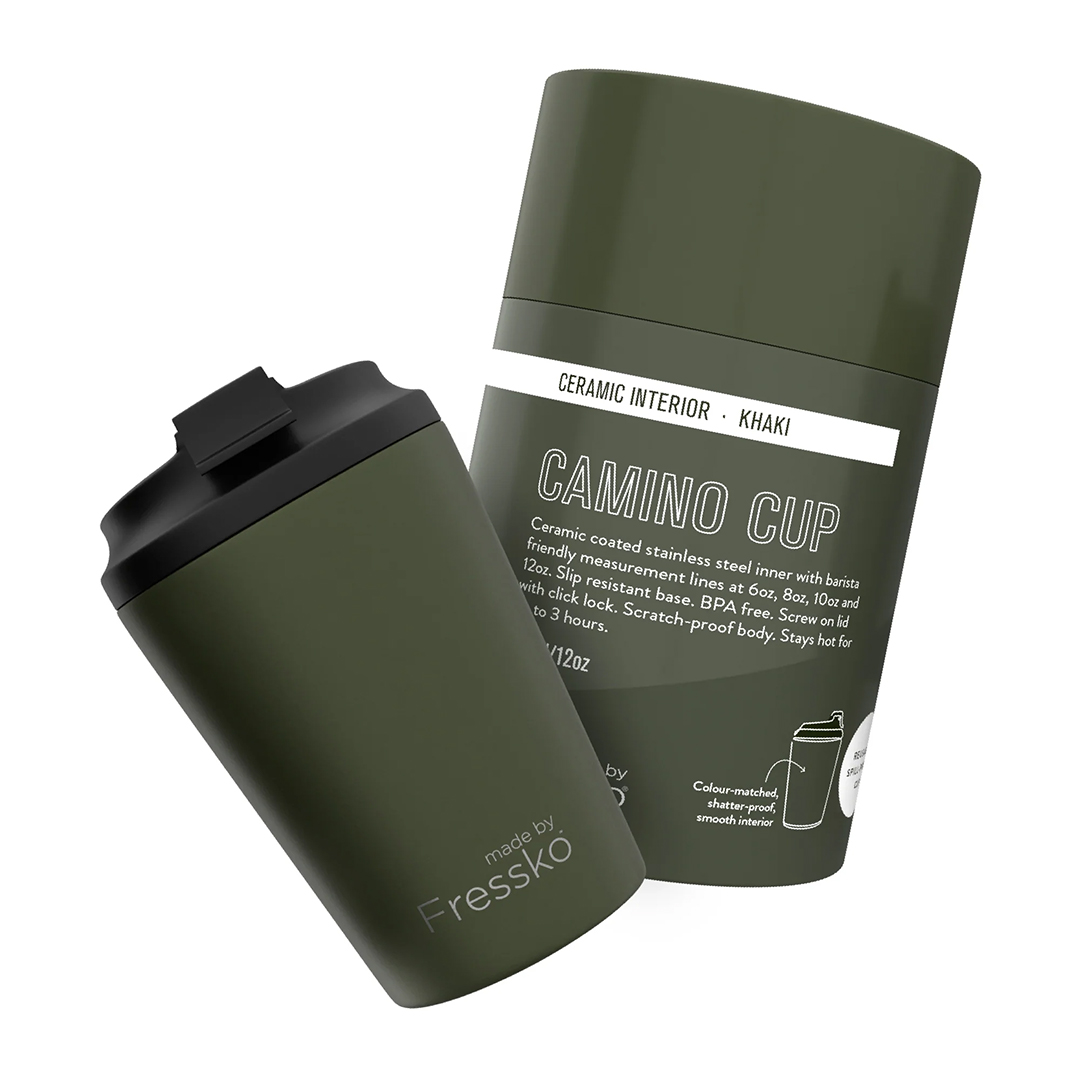 FRESSKO 12oz CEREAMIC INTERIOR CUP CAMINO KHAKI