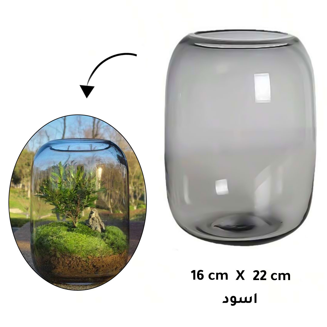 حوض زجاجي للاسماك و التيراريوم J-427 16x22 رمادي