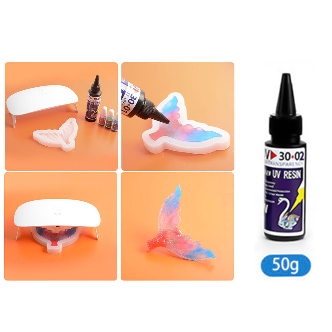 ريزن UV شفاف كثافة عالية ( سميك ) 50 مل