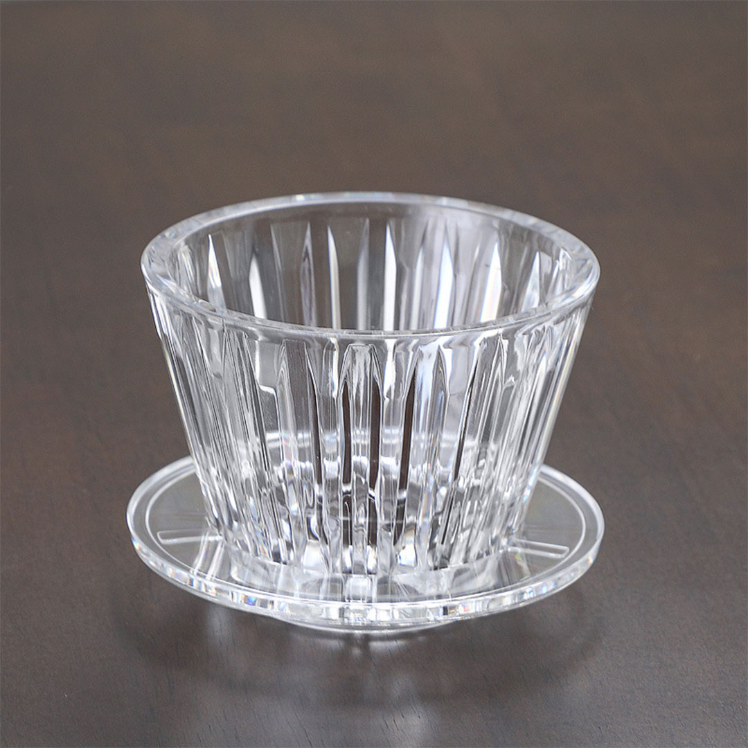 قمع اكريليك مقاس مناسب لفلاتر 155مم لون شفاف