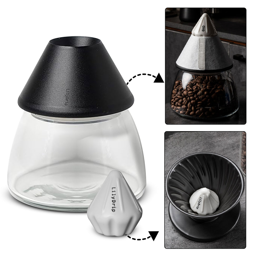 Coffee lilydrip set j-1037