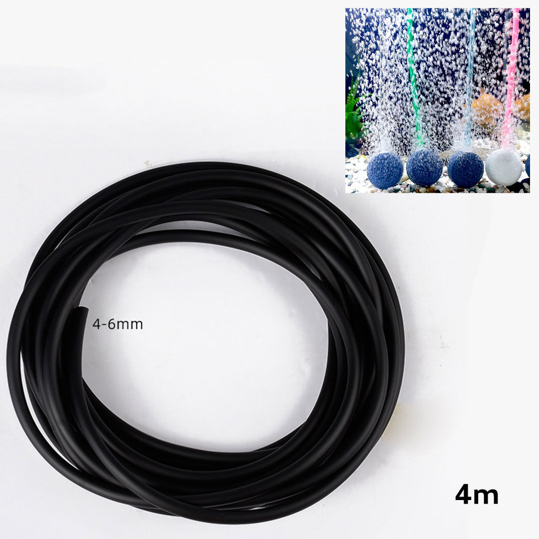 انبوب هواء اوكسيجين لاحواض اسماك الزينة 4 متر اسود