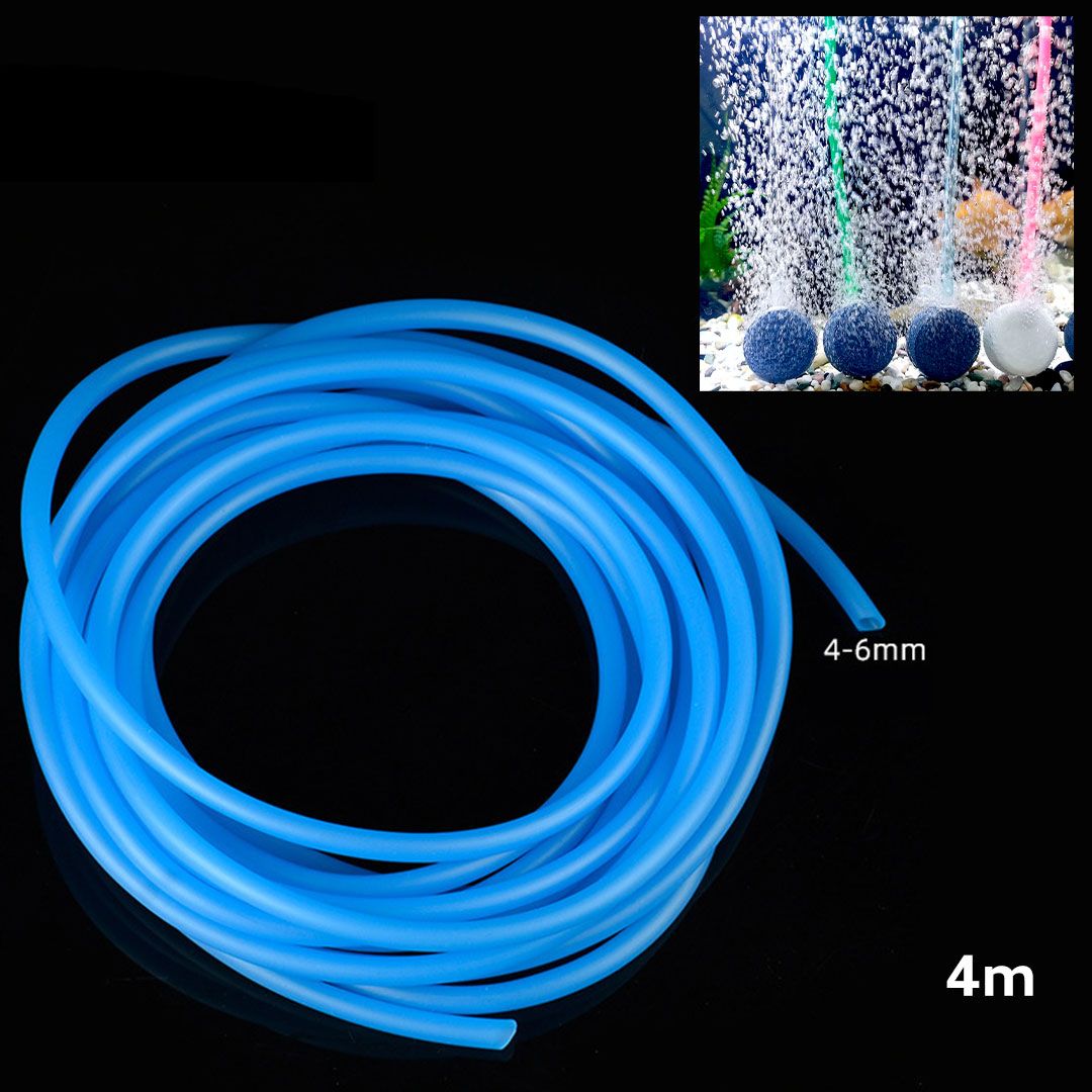 انبوب هواء اوكسيجين لاحواض اسماك الزينة 4 متر ازرق