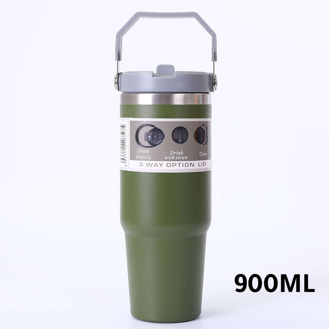 كوب شبيه ستانلي 900مل اخضر