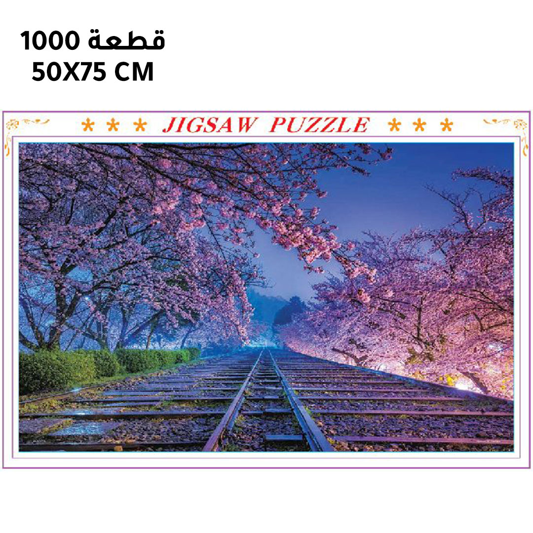 بزل تركيب سكة حديدية من 1000 قطعة