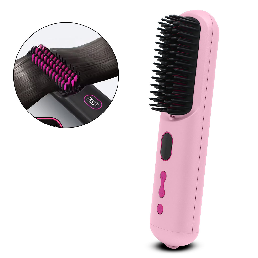 Hair Brush pink J-2527