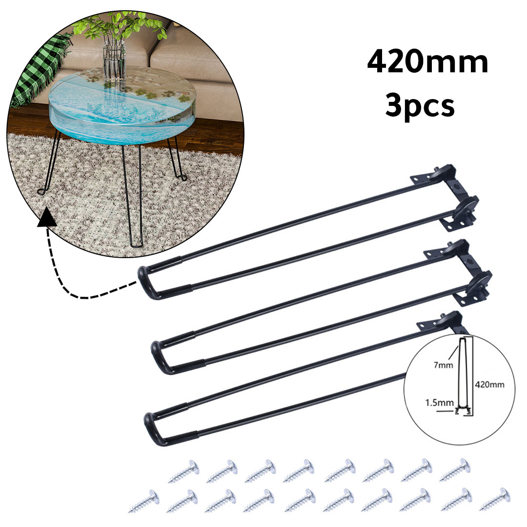 مجموعة من  3ارجل كبيرة لطاولات الخشب و الريزن 