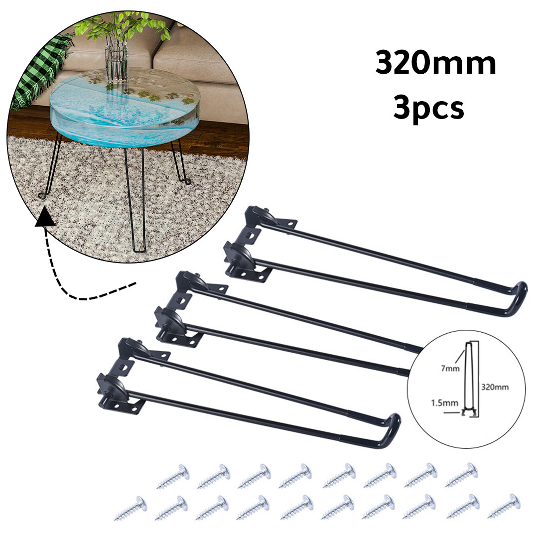 مجموعة من 3 ارجل صغيرة لطاولات الخشب و الريزن 