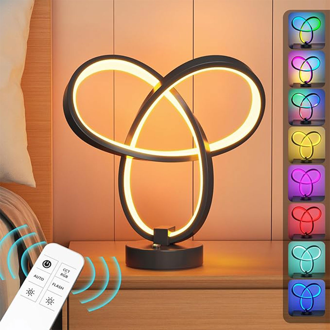 ZEALBUER LED MODERN SPIRAL TABLE LAMP