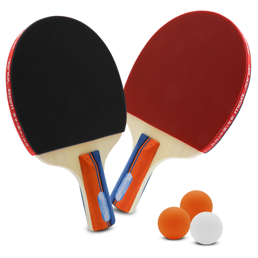Sports table tennis set of two paddles and two balls pro edition