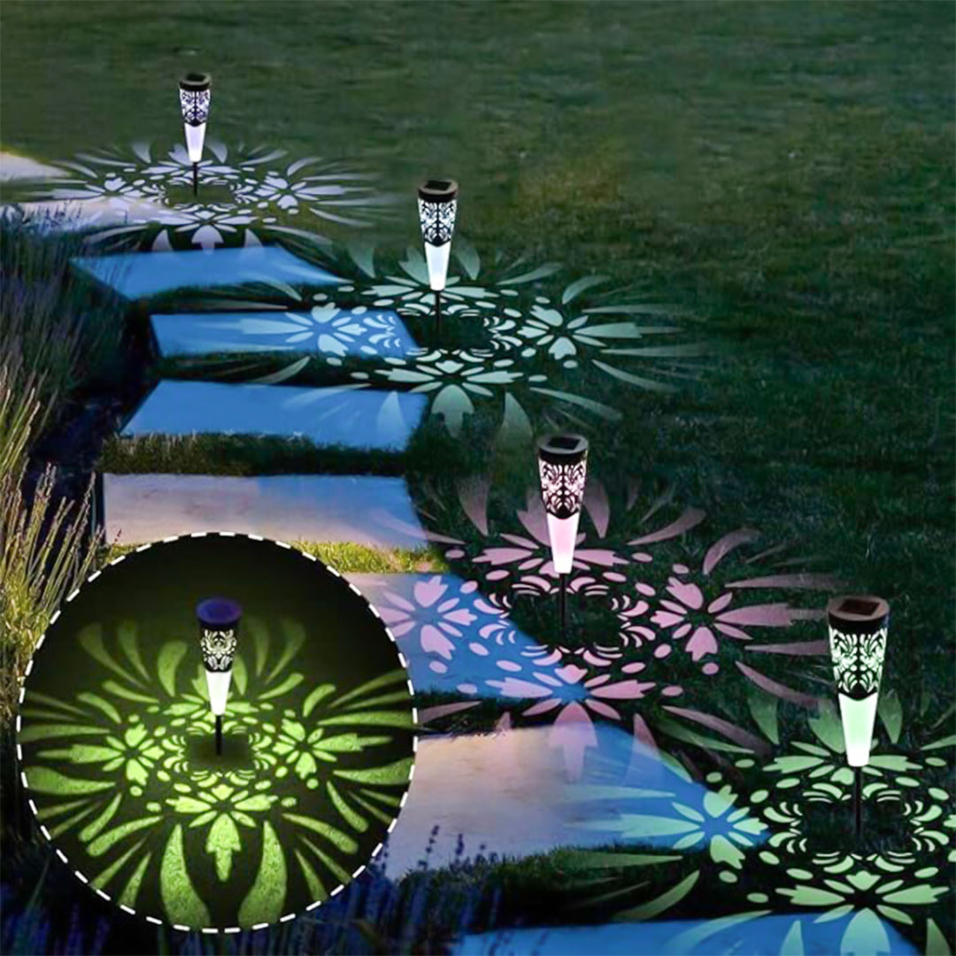 Decoration solar lights outdoor solar set of 4 pcs