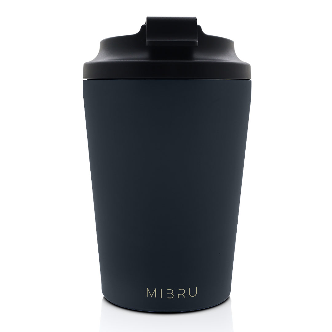 كوب ميبرو بداخل مطلي بالسيراميك مقاس 12oz لون نيفي بلو