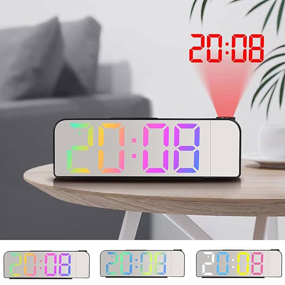 Alarm digital clock with projector K-011