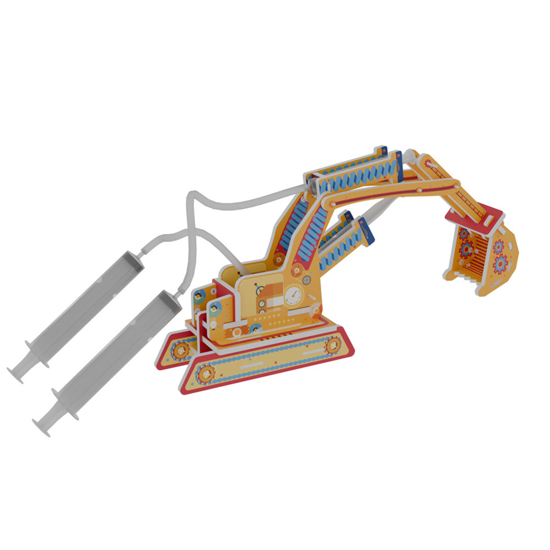 لعبة تركيب لتنمية الذكاء على شكل جرافة