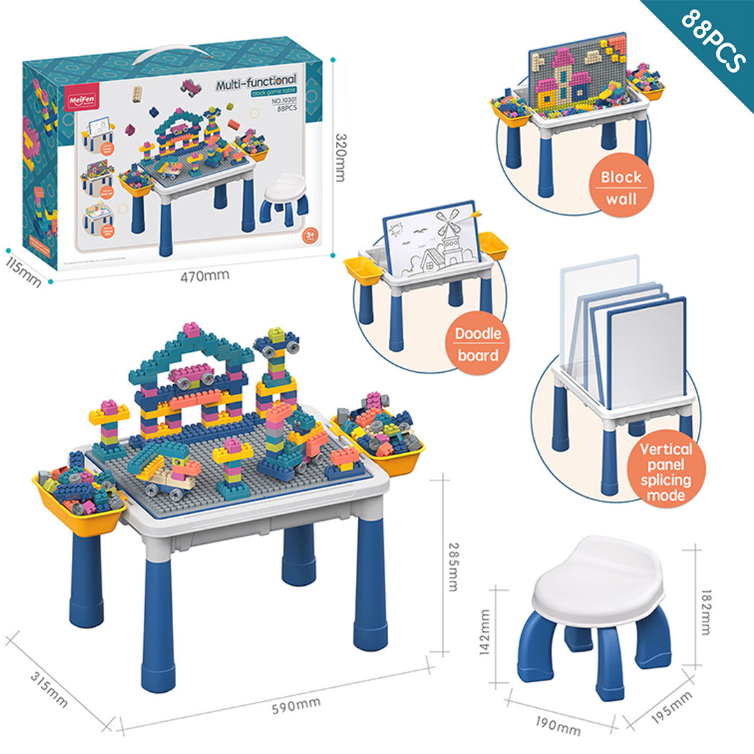 مكعبات تركيبات للاطفال مع طاولة 10301