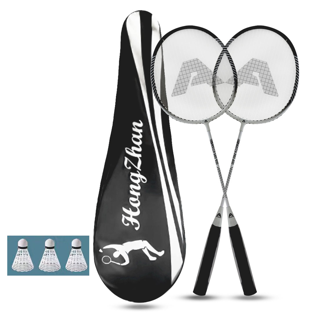 badminton rackets set 2 pcs with bag k-091