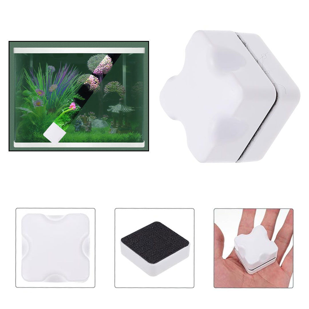 اداة مغناطيسية لمسح زجاج احواض اسماك الزينة مقاس صغير