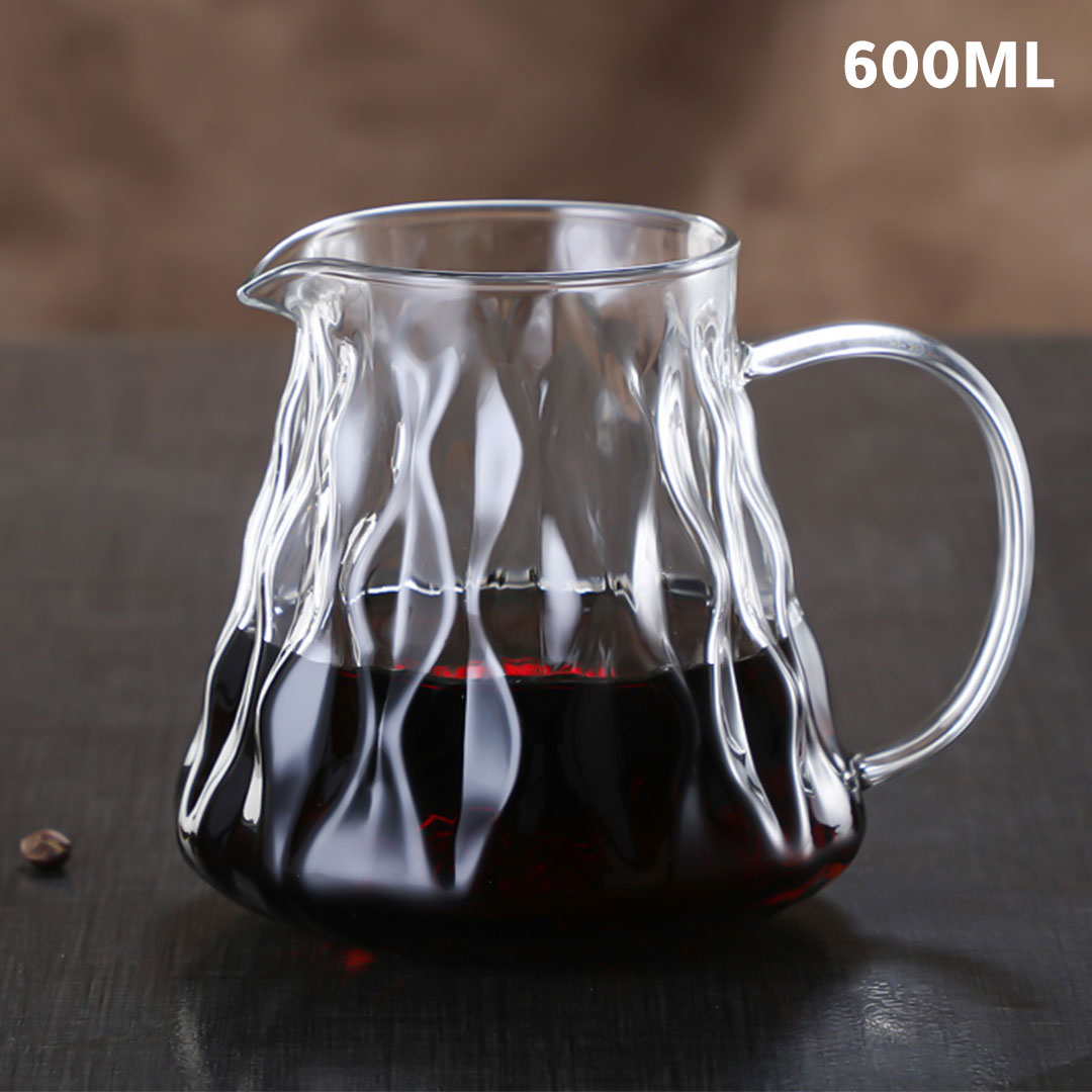 Coffee glass server 600ml J-3359