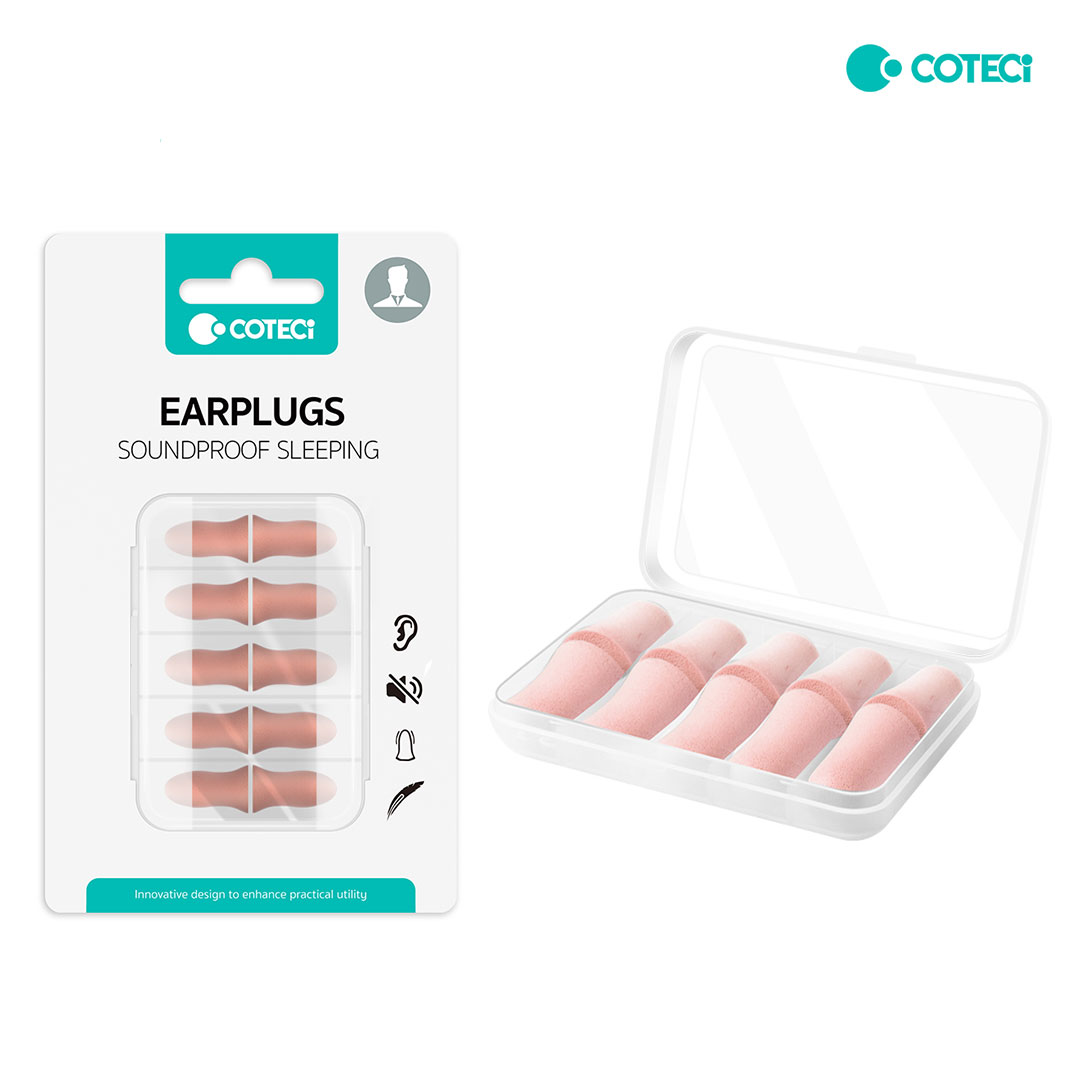 COTECi Medium Noise-lsolating Sleeping Earplugs 5 Sets