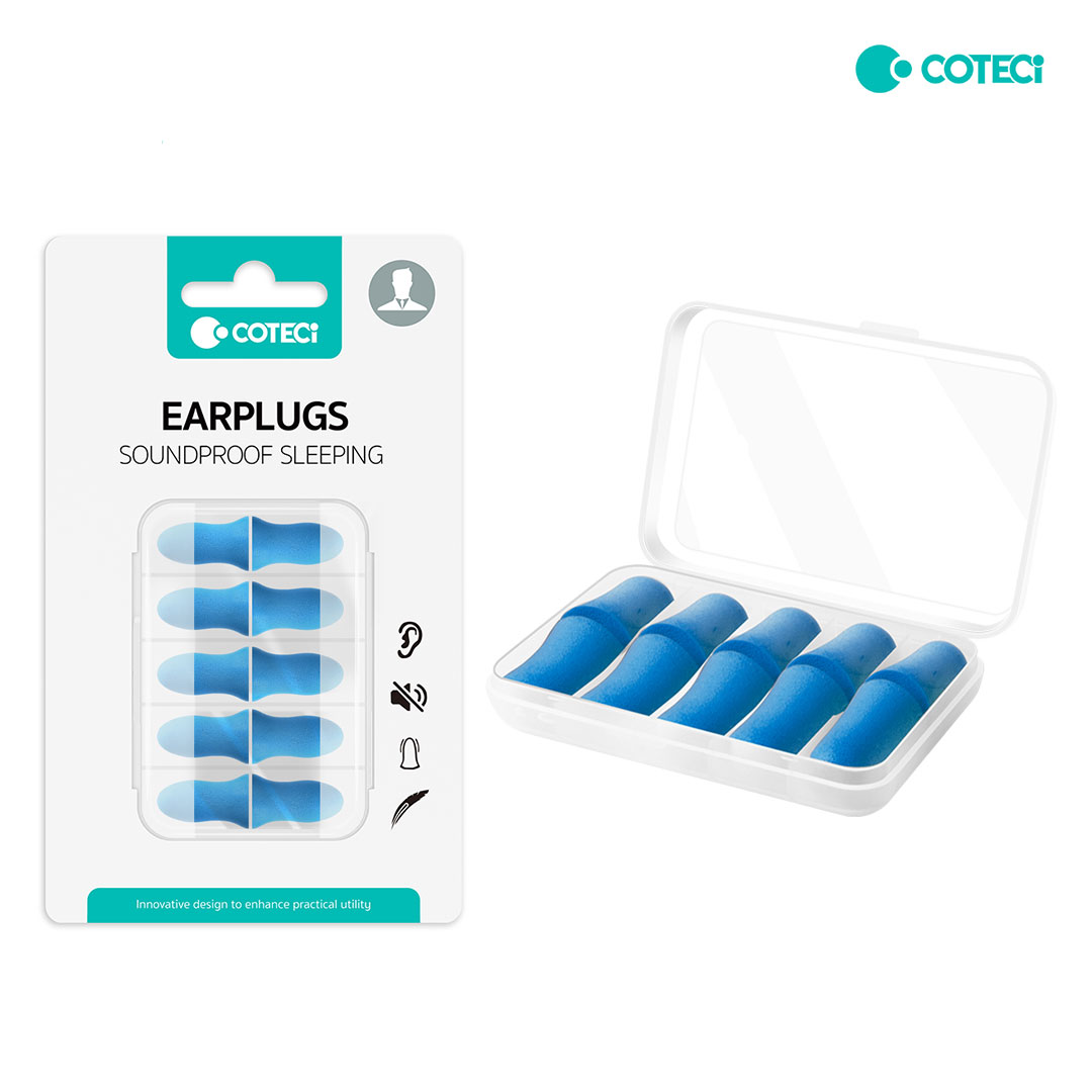 COTECi Large Soundproof Sleeping Earplugs 5 Sets