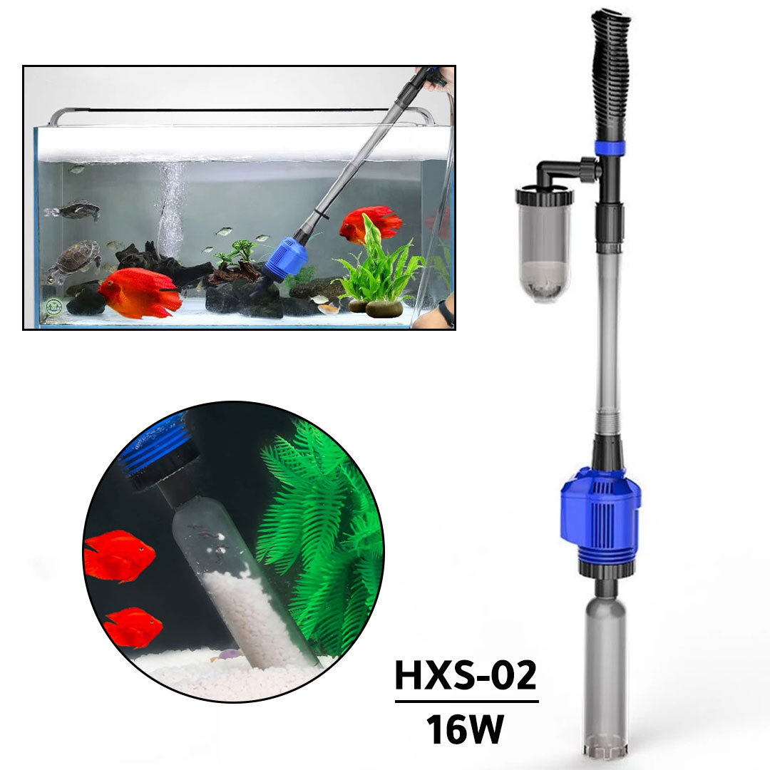 جهاز شفط و تنظيف احواض اسماك الزينة الكهربائي