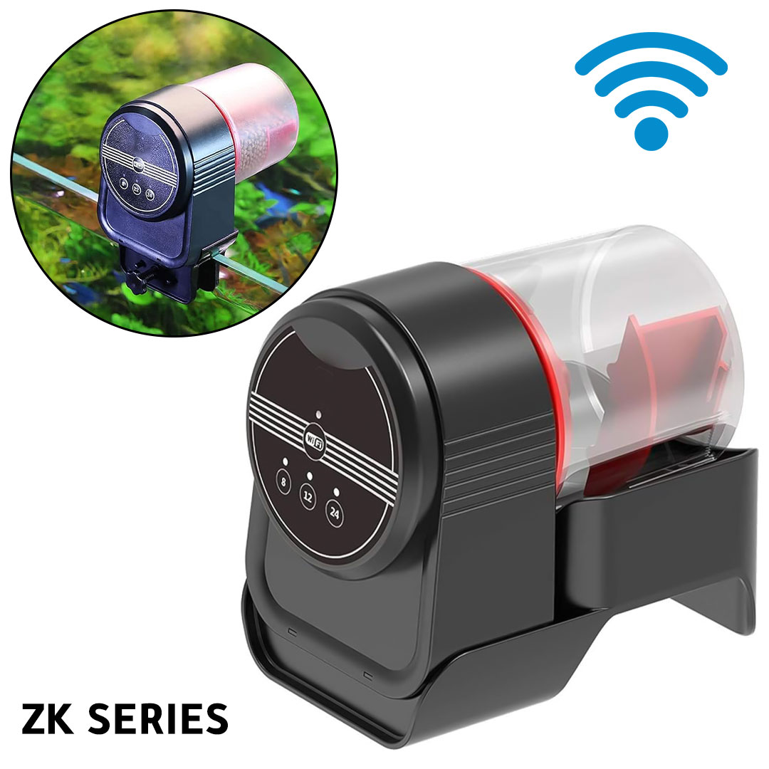 جهاز اطعام اسماك زينة اوتوماتيكي وايفاي من سنسن