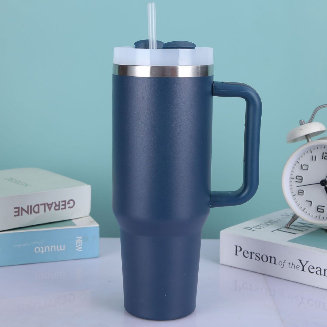 كوب حافظ للحرارة و البرودة مقاس 1200مل لون ازرق