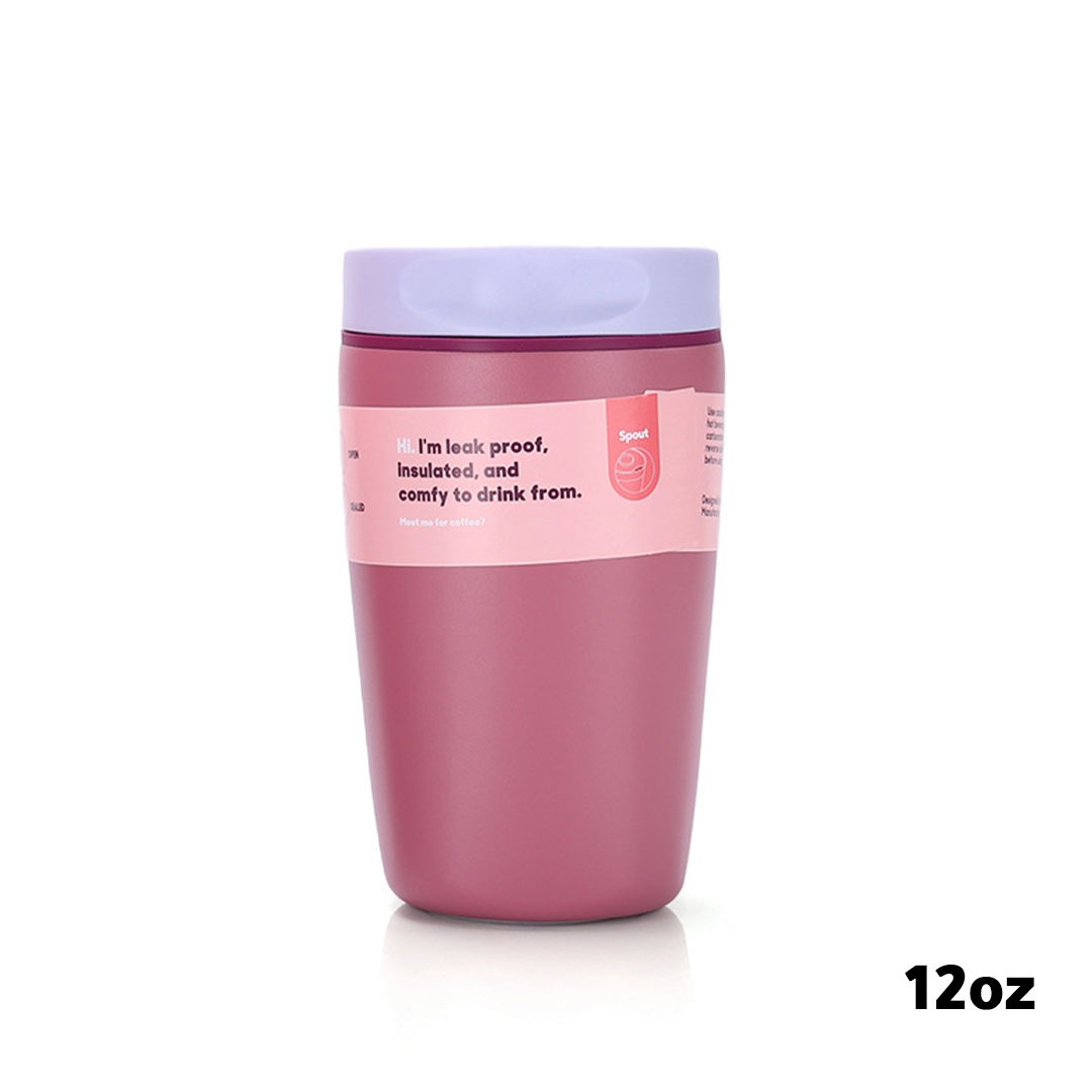 كوب قهوة حافظ للحرارة 350مل لون بنفسجي